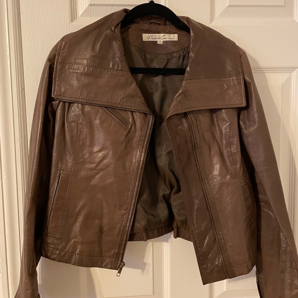 Kenneth Cole leather jacket size medium